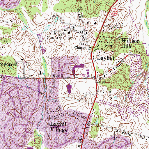 Topographic Map of Word of Life Gospel Church, MD