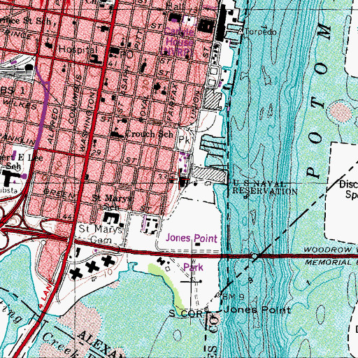 Topographic Map of Zion Baptist Church, VA