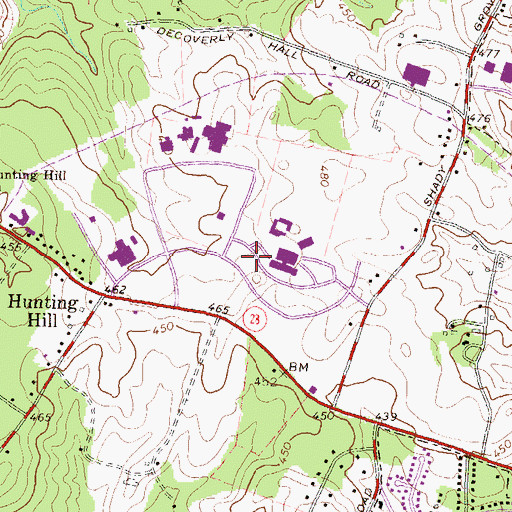 Topographic Map of Adventist Rehabilitation Hospital, MD