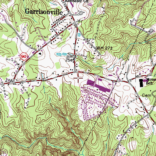 Topographic Map of Aquia Professional Village, VA