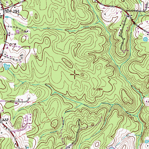 Topographic Map of Augustine Golf Course, VA