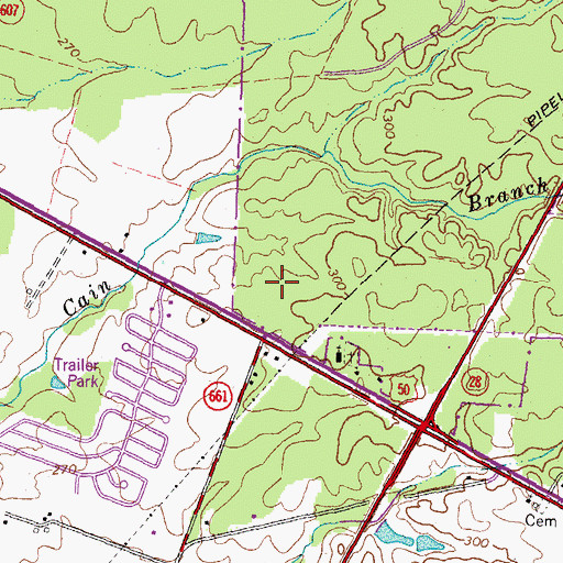 Topographic Map of Avon Business Park, VA