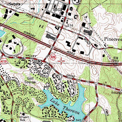 Topographic Map of Campus Commons Business Park, VA