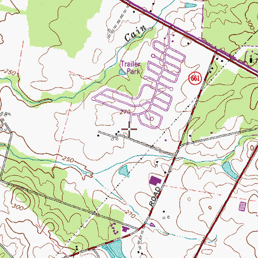 Topographic Map of Flint Lee Business Park, VA