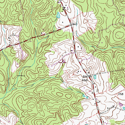 Topographic Map of Hartwood Winery, VA