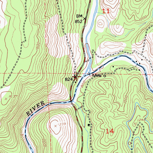 Topographic Map of Middle Fork Cosumnes River, CA
