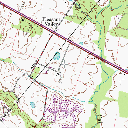 Topographic Map of Lafayette Business Center, VA