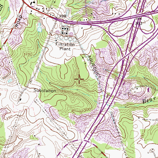 Topographic Map of Maryland 95 Corporate Park, MD
