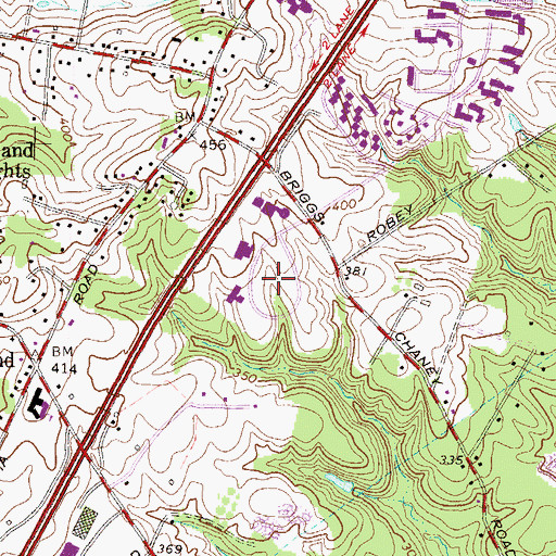Topographic Map of Montgomery Auto Park, MD