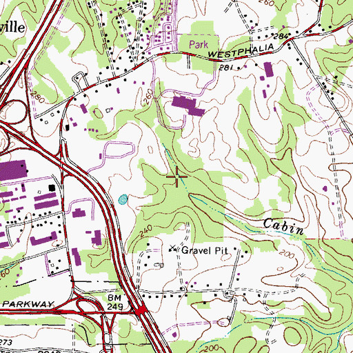 Topographic Map of Penn-East Business Park, MD