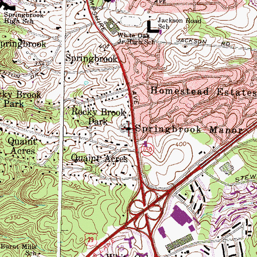 Topographic Map of Our Lady of Vietnam Roman Catholic Church, MD