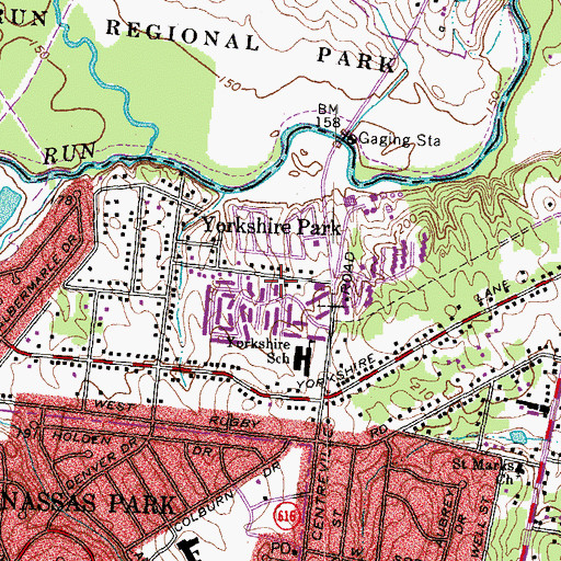 Topographic Map of Parkland Immanuel Church of God, VA