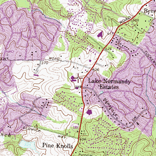Topographic Map of Har Shalom Early Childhood Education Center, MD