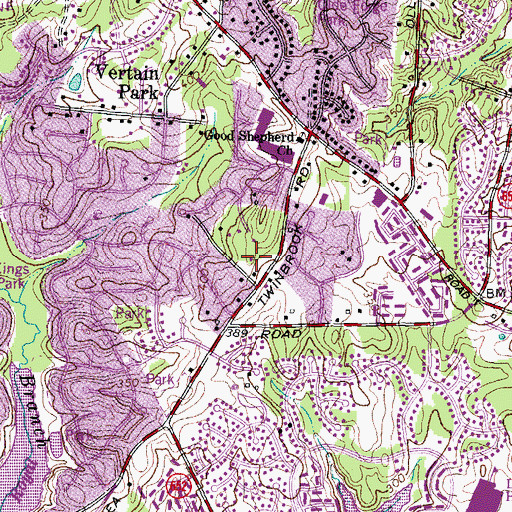 Topographic Map of Lord of Life Preschool, VA