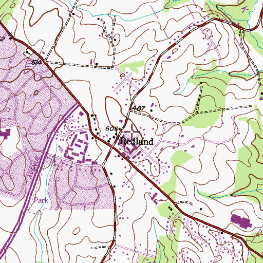 Topographic Map of Mill Creek Parish Preschool, MD