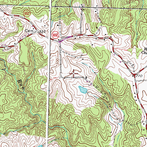Topographic Map of T Benton Gayle Middle School, VA