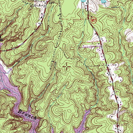 Topographic Map of Abel Lake Forest, VA