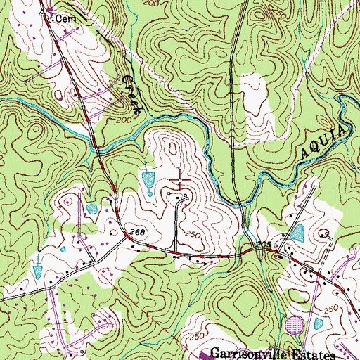 Topographic Map of Apple Grove, VA
