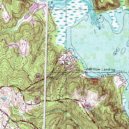 Topographic Map of Aqua Villa, VA