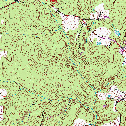 Topographic Map of Augustine North, VA