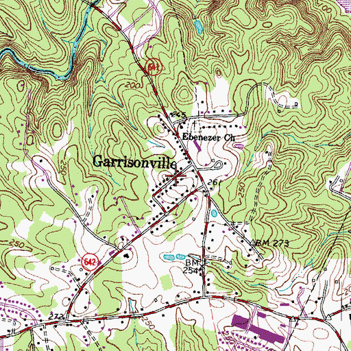 Topographic Map of Barrett Heights, VA