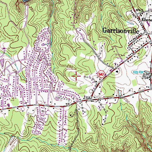 Topographic Map of Brentwood Estates, VA