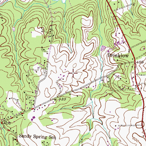 Topographic Map of Brooke Meadow, MD