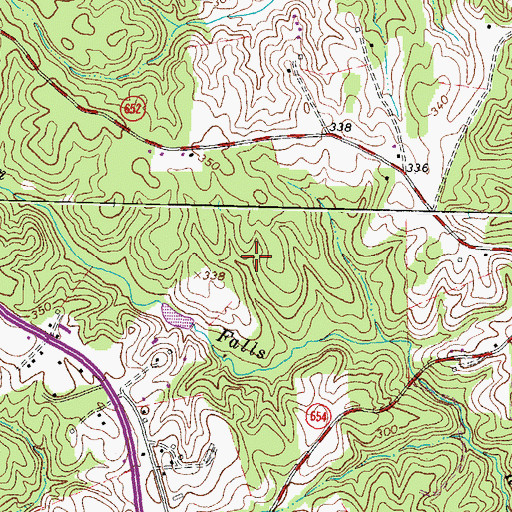 Topographic Map of Cardinal Forest, VA