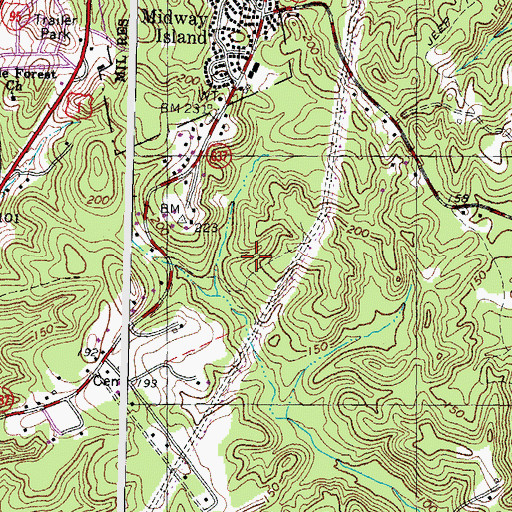 Topographic Map of Colonial Port, VA