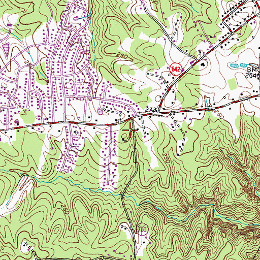 Topographic Map of Colonial Terrace, VA
