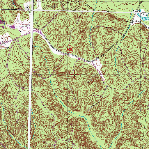 Topographic Map of Crows Nest Harbor, VA