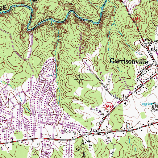 Topographic Map of Devon Green, VA