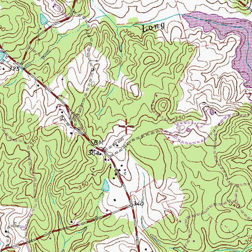 Topographic Map of Diamond Park, VA