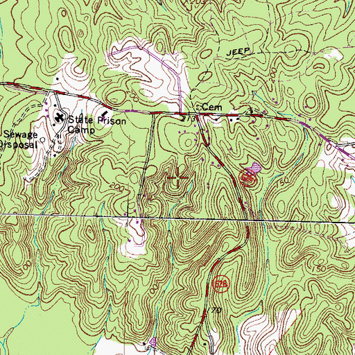 Topographic Map of Dittmeier, VA