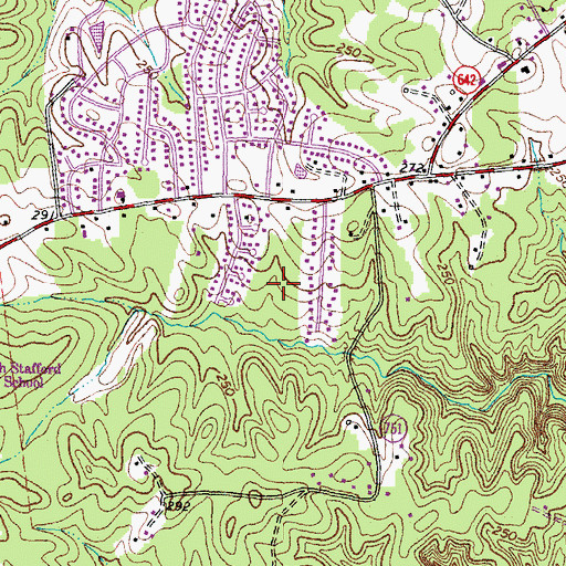 Topographic Map of Elizabeth Park, VA