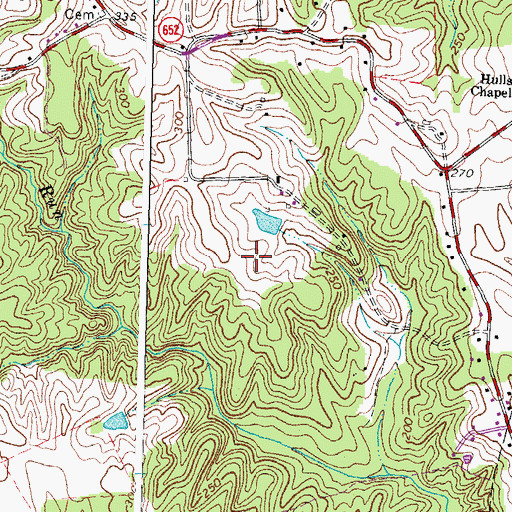 Topographic Map of England Run North, VA