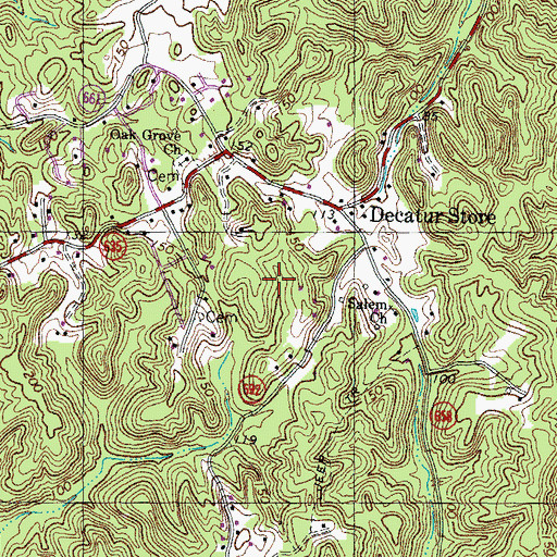 Topographic Map of Freedom Estates, VA