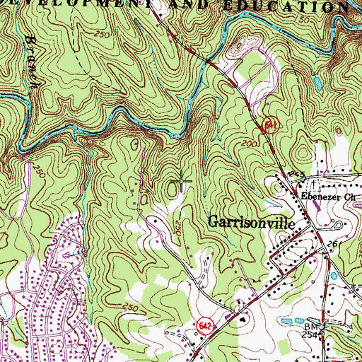 Topographic Map of Fritters Lane, VA