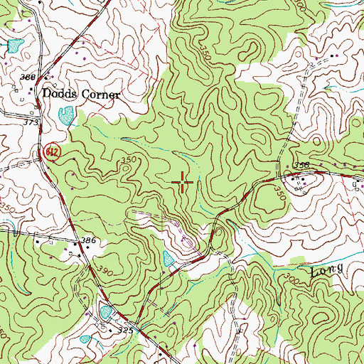 Topographic Map of Gauntlet Estates, VA