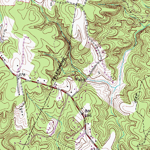 Topographic Map of Georgetown East, VA