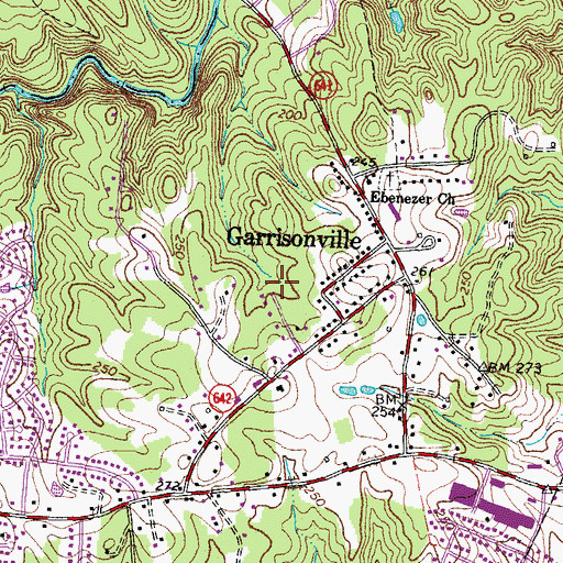 Topographic Map of Glenwood Forest, VA