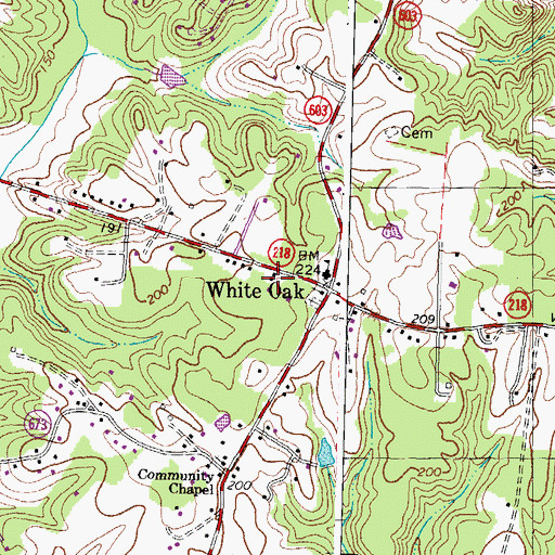 Topographic Map of Gordon and Keziah Sullivan Estates, VA