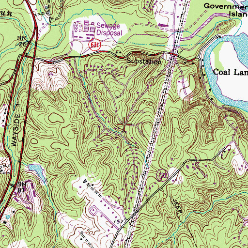 Topographic Map of Greenridge, VA