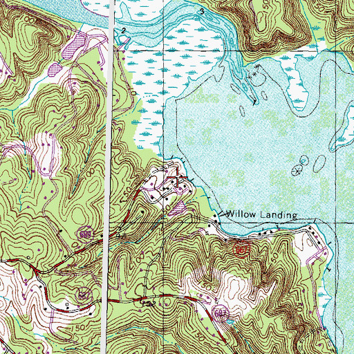 Topographic Map of Harris, VA
