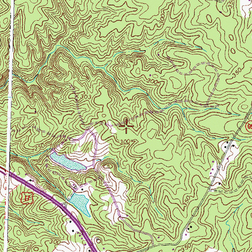 Topographic Map of Hartlake Estates, VA