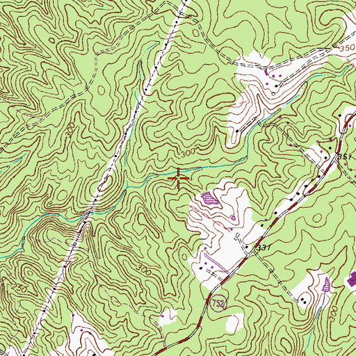 Topographic Map of Hartwood Meadows, VA