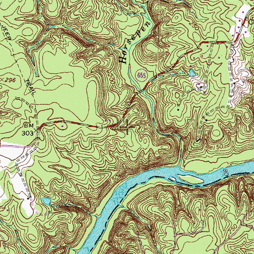 Topographic Map of Holly Corners, VA
