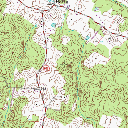 Topographic Map of Hoys Way, VA