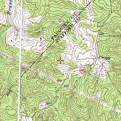 Topographic Map of Keatwood, VA