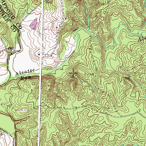 Topographic Map of Kings Grant, VA